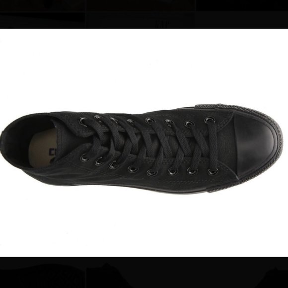 All Black Converse Chuck Taylor All Star High Tops - Picture 4 of 14